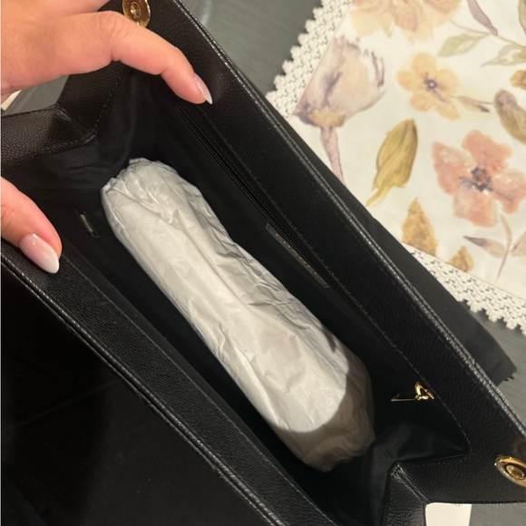 Authentic!!! Chanel Clutch Black Quilted CC evening bag - Picture 4 of 6